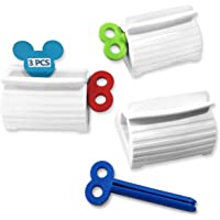 LHKJ Exprimidor de Tubo Pasta-3pcs Exprimidor de Pasta de Dientes Titular de Cepillo de Dientes Soporte de Pasta de…